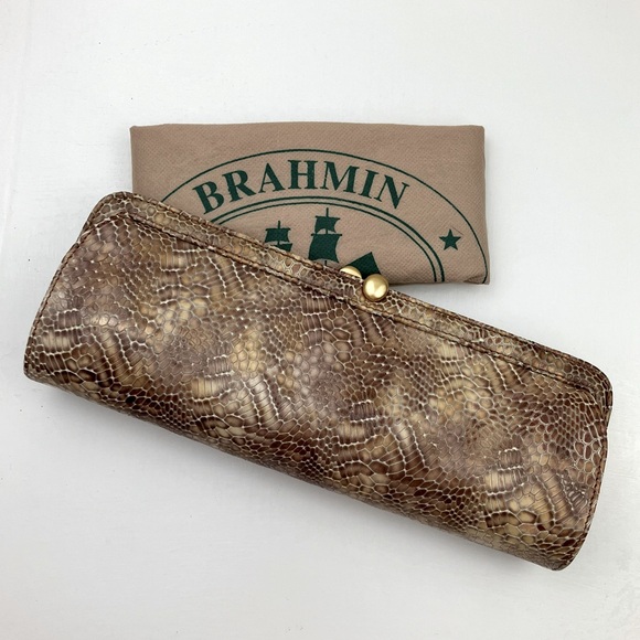 Brahmin Lucia Python Clutch